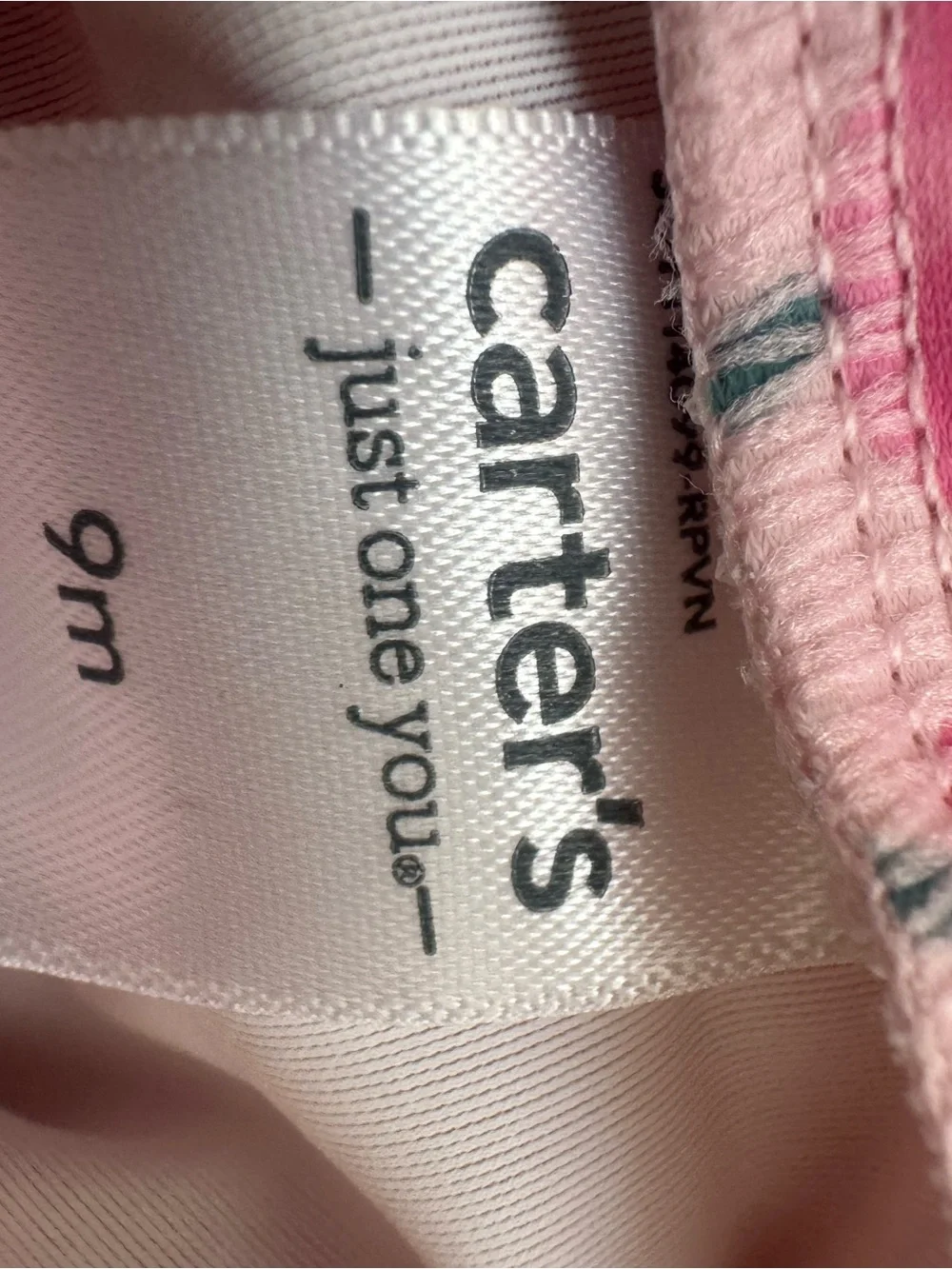 Carter's Pink Cherry Print Zip One-Piece Bodysuit